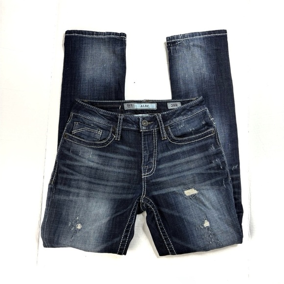 Buckle Men’s BKE Darkwash Straight Leg Alec Stretch Jeans 29 - Picture 1 of 5